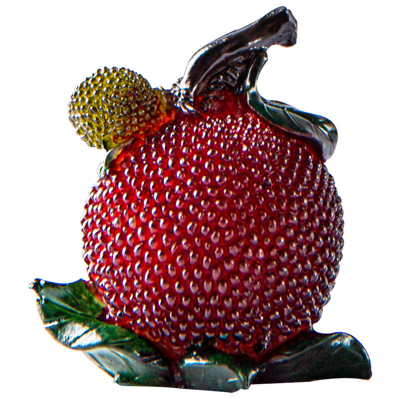 Color-changing bayberry tea pet, temperature-changing resin tea set accessories