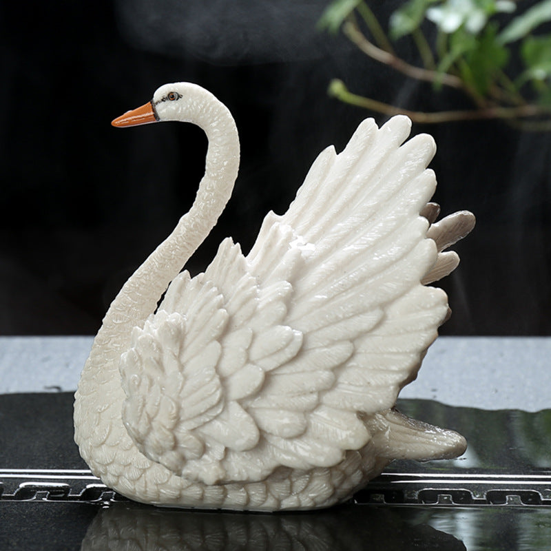 Swan Tea pet Chinese Gongfu tea accessories, exquisite tea table and tea tray ornaments