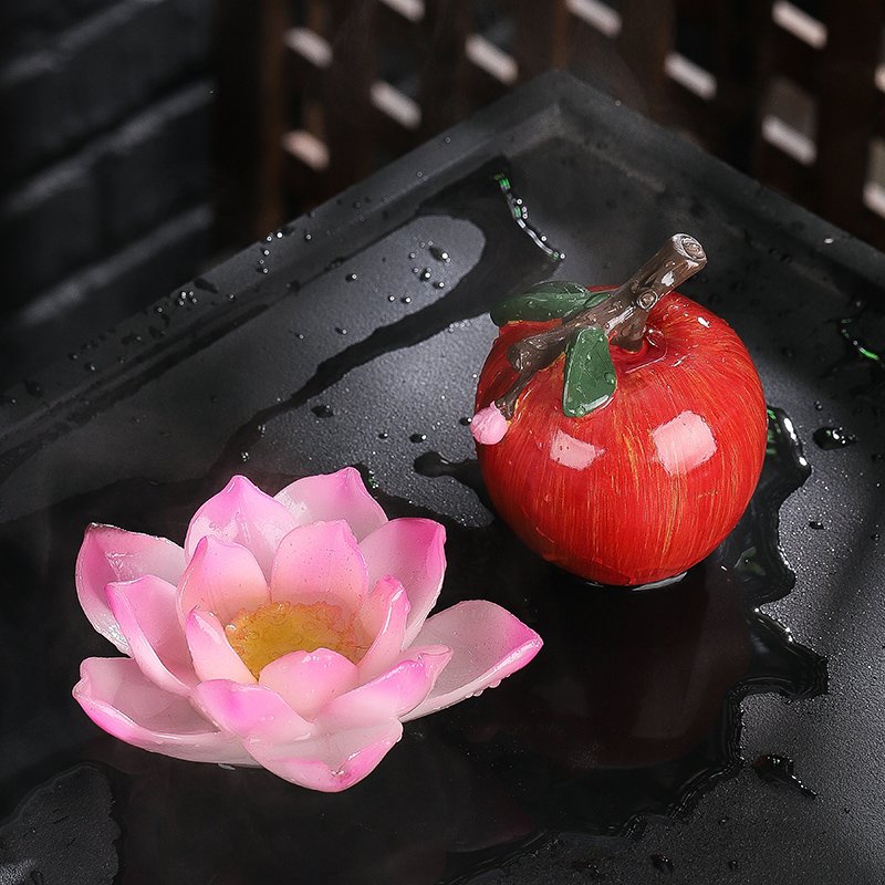 Color-changing lotus tea pet small accessories, tea table, tea play creative tea table ornaments