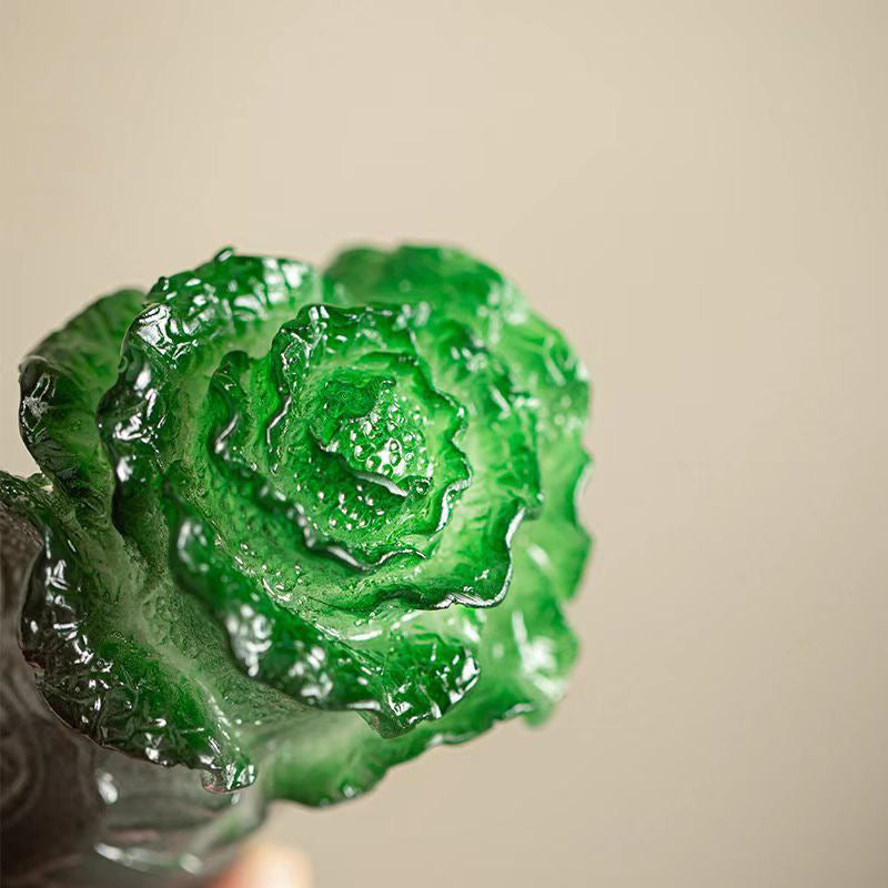 Cabbage color-changing tea pet figurine, tea ceremony accessory, creative and personalized tea play