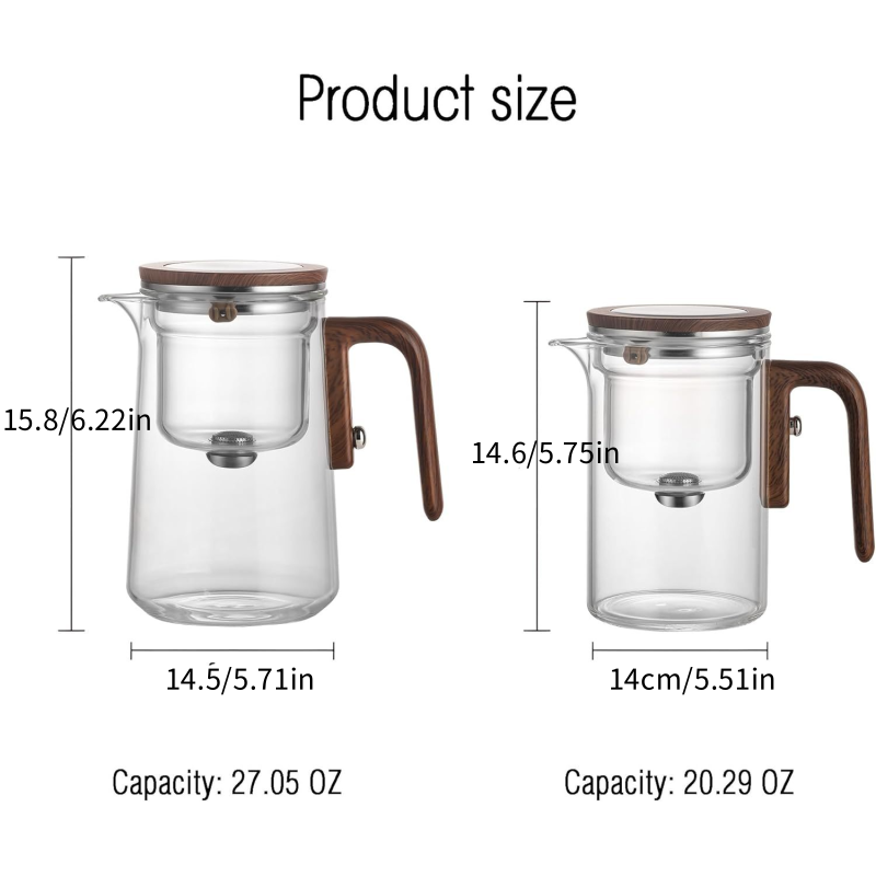 Small waist elegant cup, tea pot with filter