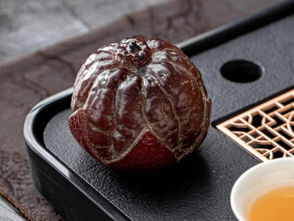 Orange Shape Resin Tea Pet, Color Changing with Hot Tea, Meaning Good Luck & Fortune, Fun Novelty Gift for Tea Lovers