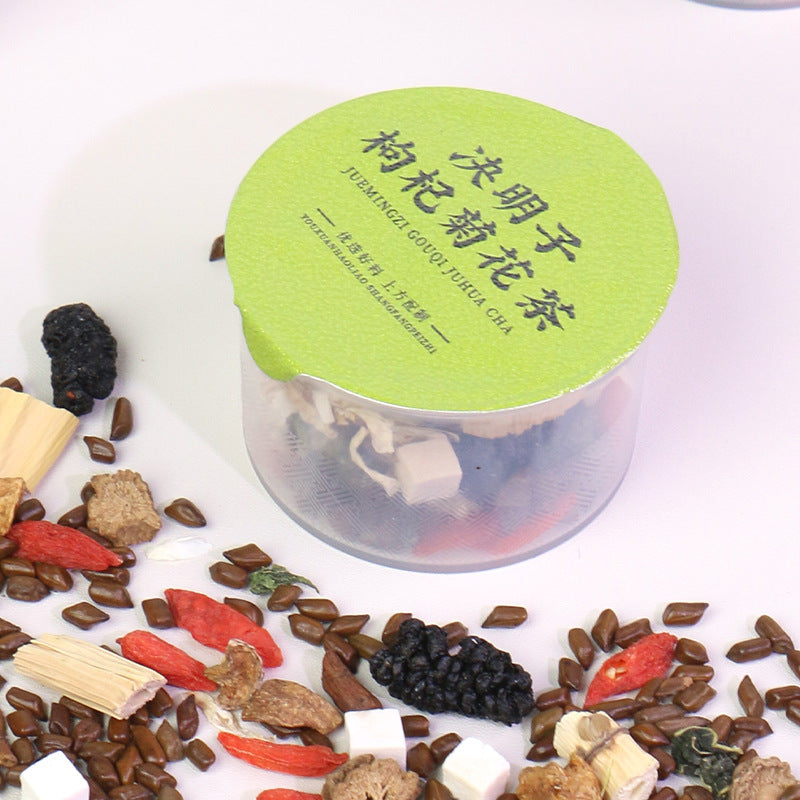 Small jar flower tea、Cassia seed goji berry chrysanthemum tea