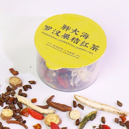 Small jar flower tea、Panghai Siraitia grosvenorii orange black tea